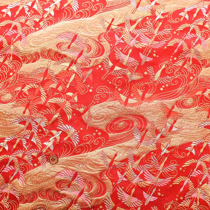 Gold Brocade (Kinran) - Crane - nomura tailor