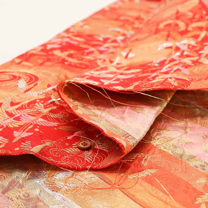 Gold Brocade (Kinran) - Crane - nomura tailor