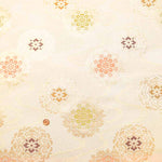 Gold Brocade (Kinran) - Flowing water with flowers - nomura tailor