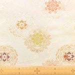 Gold Brocade (Kinran) - Flowing water with flowers - nomura tailor