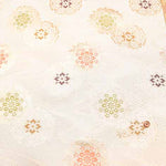 Gold Brocade (Kinran) - Flowing water with flowers - nomura tailor