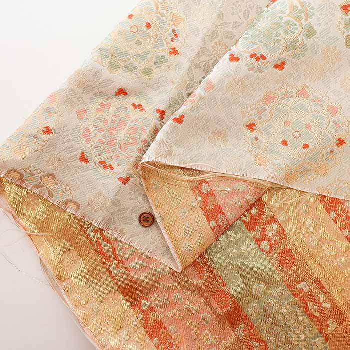 Gold Brocade (Kinran) - Flower Kaleidoscope - nomura tailor