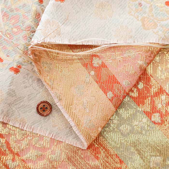 Gold Brocade (Kinran) - Flower Kaleidoscope - nomura tailor