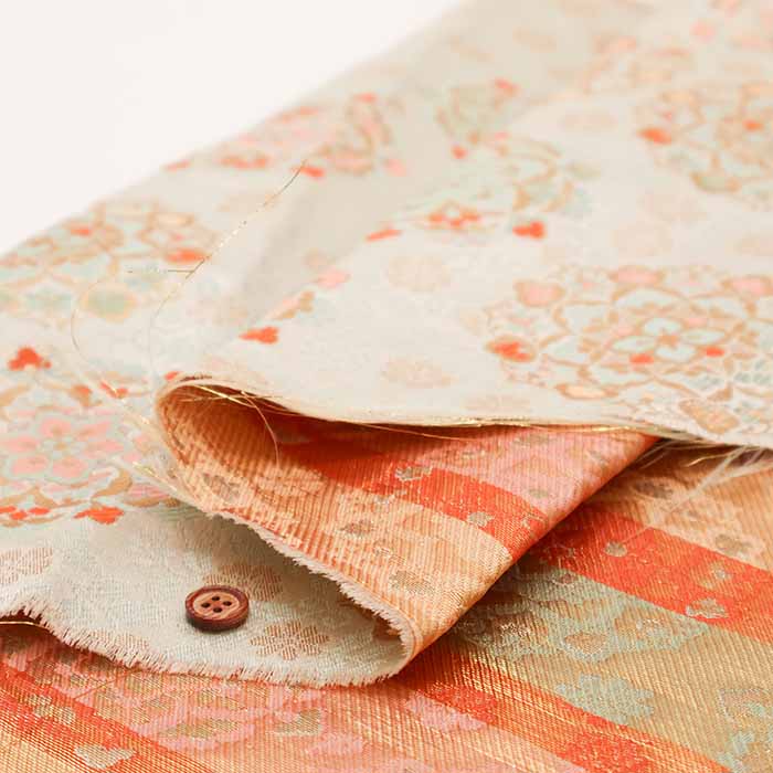 Gold Brocade (Kinran) - Flower Kaleidoscope - nomura tailor