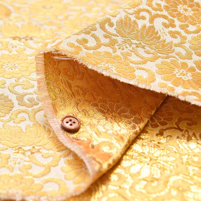 Gold Brocade - Chrysanthemum Design - nomura tailor