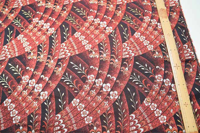 Gold Brocade (Kinran) - Radiant Noshi pattern with floral motifs - nomura tailor