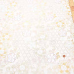 Gold Brocade (Kinran) - Basket weave with flowers - nomura tailor