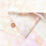 Gold Brocade (Kinran) - Basket weave with flowers - nomura tailor