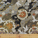 Gold Brocade - Crane and Pine - nomura tailor
