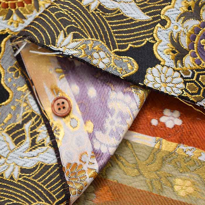 Gold Brocade - Crane and Pine - nomura tailor