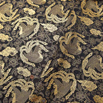 gold brocade peafowl (inc. the male peacock, female peahen, and young peachick) - nomura tailor