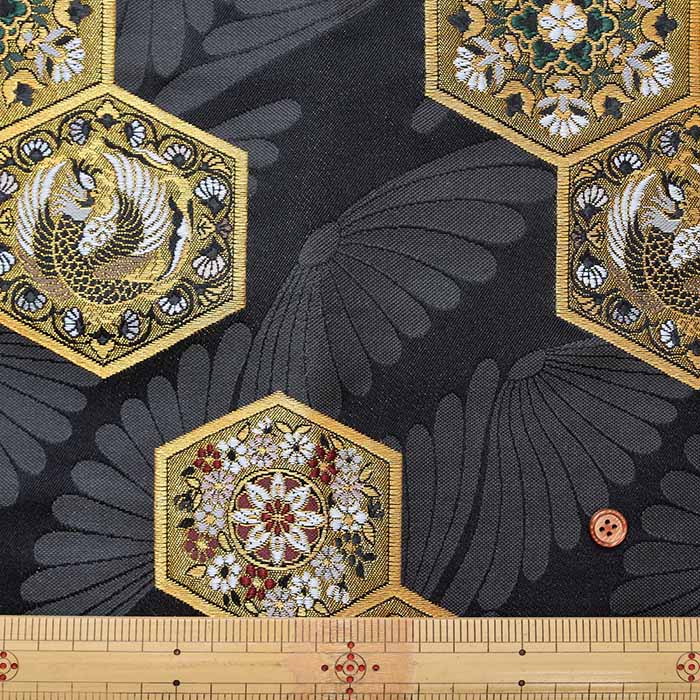 Gold Brocade - Tortoise Shell Design - nomura tailor