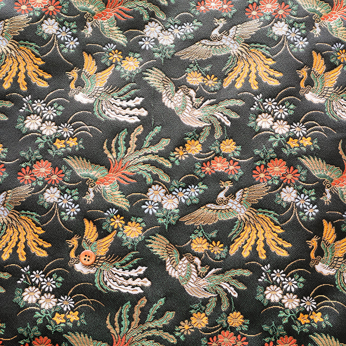 Gold Brocade (Kinran) - Phoenix and Flowers - nomura tailor