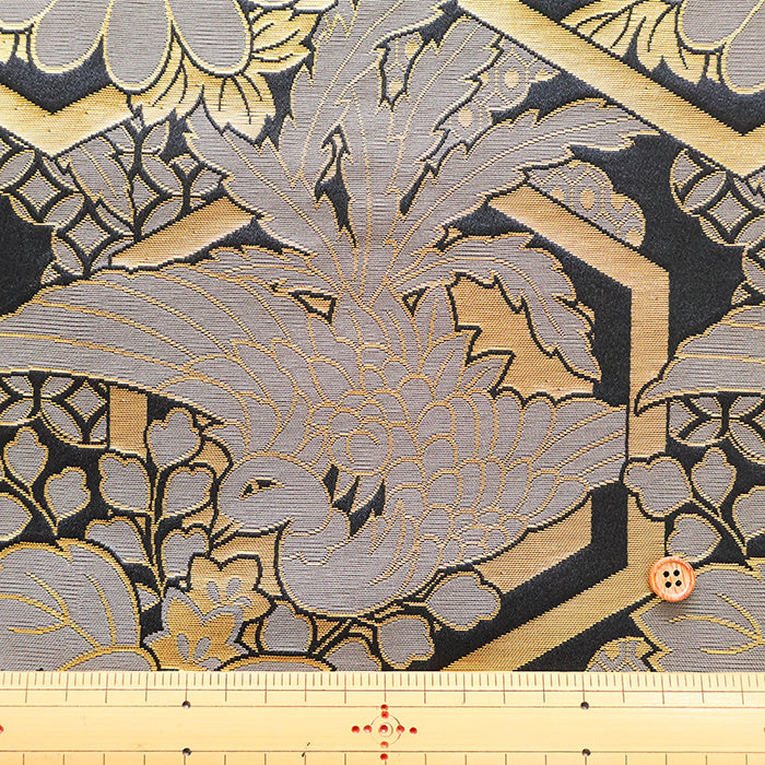 Gold Brocade (Kinran) - Phoenix and Tortoiseshell - nomura tailor