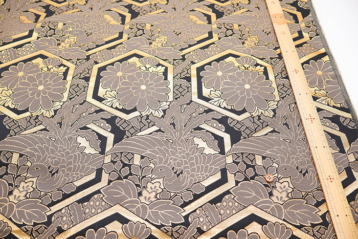 Gold Brocade (Kinran) - Phoenix and Tortoiseshell - nomura tailor