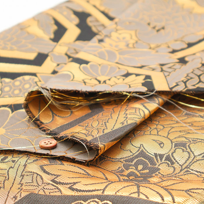 Gold Brocade (Kinran) - Phoenix and Tortoiseshell - nomura tailor