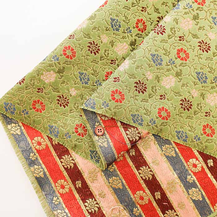 Gold Brocade (Kinran)  - Karakusa flower(Arabesque) - nomura tailor
