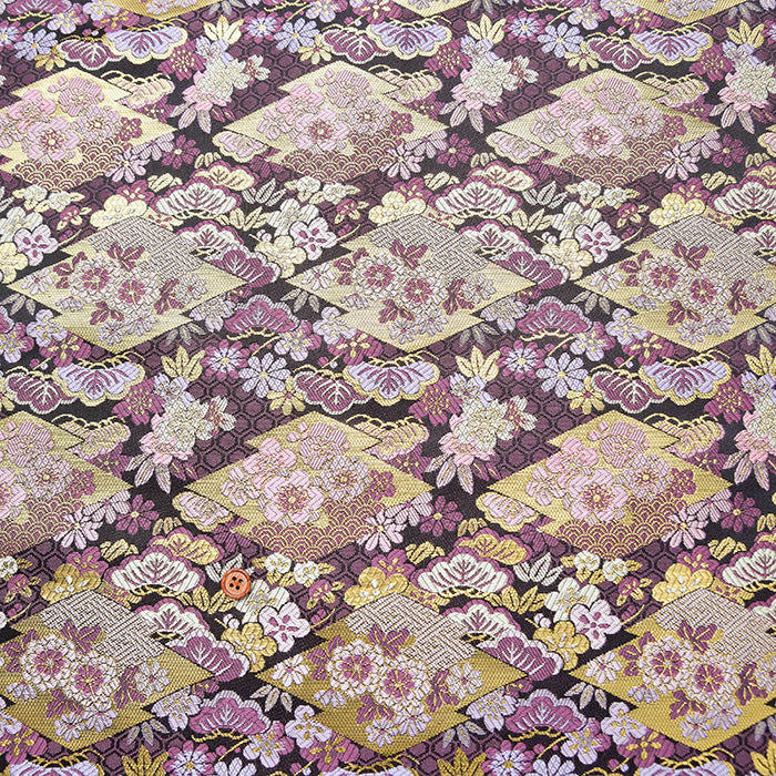 Gold Brocade - Tortoise Shell and Flower - nomura tailor