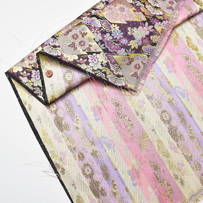 Gold Brocade - Tortoise Shell and Flower - nomura tailor