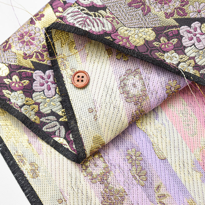 Gold Brocade - Tortoise Shell and Flower - nomura tailor