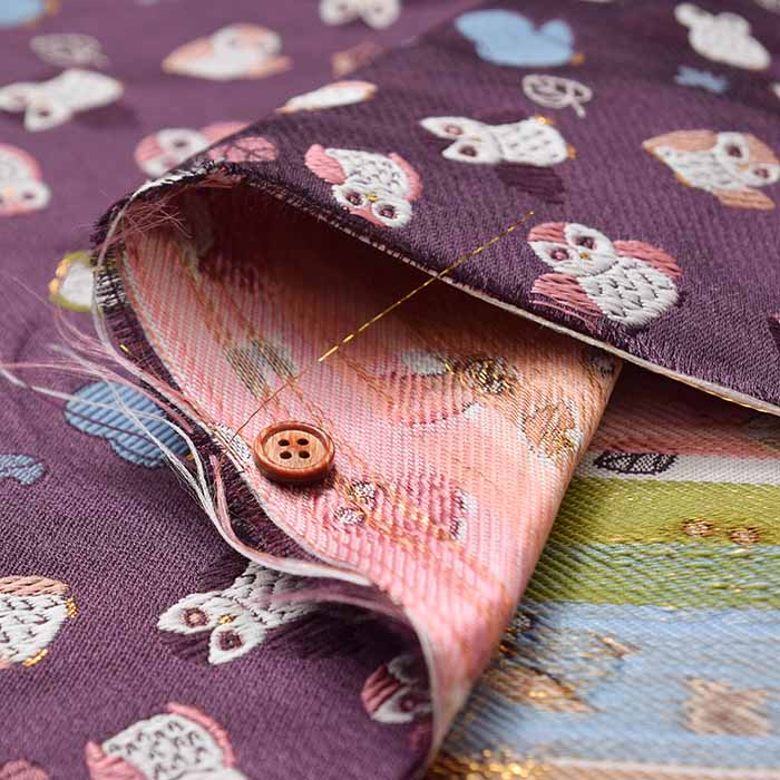 Gold Brocade - Owl - nomura tailor