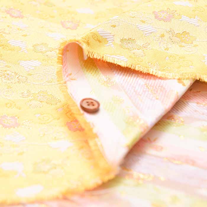 Gold Brocade - Small Cherry Blossom - nomura tailor