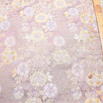 Gold Brocade (Kinran) - Basket weave with flowers - nomura tailor