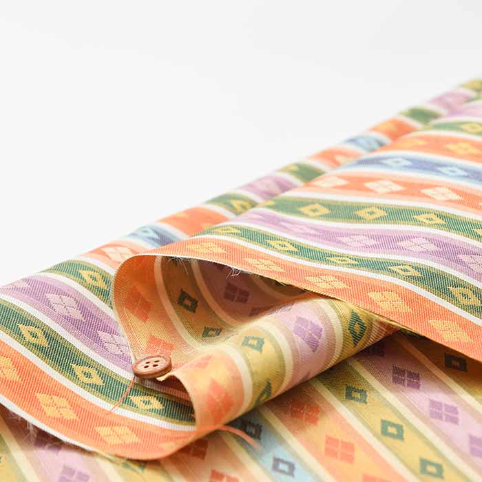 Gold Brocade - Diamond Border - nomura tailor