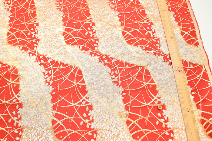 Gold Brocade - Cherry Blossom Mist - nomura tailor