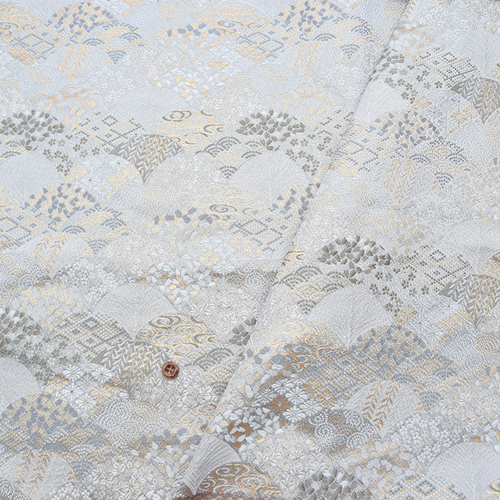 Gold Brocade, Blue Sea Waves - nomura tailor