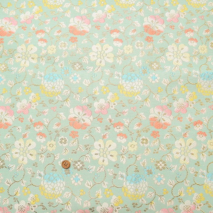 Gold Brocade (Kinran) - Spring flowers - nomura tailor
