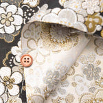 Gold Brocade - Plum Modern - nomura tailor