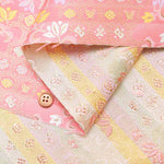 Gold Brocade (Kinran) - Turtle Shell Pattern and flowers - nomura tailor
