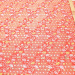 Gold Brocade (Kinran) - Turtle Shell Pattern and flowers - nomura tailor