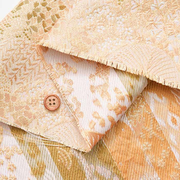 Gold Brocade - Sea Waves - nomura tailor