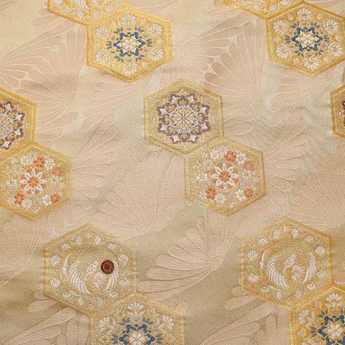 Gold Brocade - Tortoise Shell Design - nomura tailor