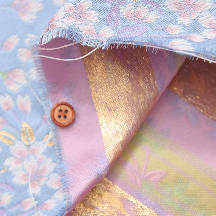 Gold Brocade - Cherry Blossom Large Flower - nomura tailor