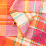 Made in India Cotton Yarn-dyed Madras Check Fabric - nomura tailor
