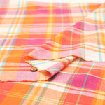 Made in India Cotton Yarn-dyed Madras Check Fabric - nomura tailor