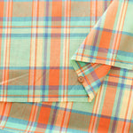 Made in India Cotton Yarn-dyed Madras Check Fabric - nomura tailor