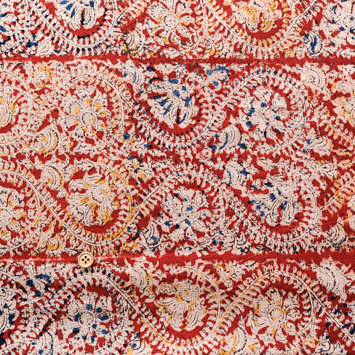 Made in India Cotton Kalamkari Printed Fabric - Calico - nomura tailor