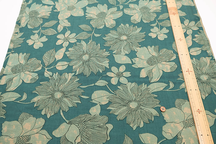 Made in India Cotton Ethnic Blue Print Fabric - nomura tailor