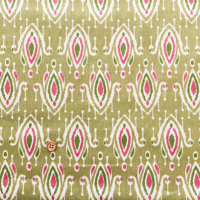 Made in India Cotton Ethnic Multicolor Print Fabric - nomura tailor