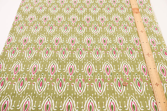 Made in India Cotton Ethnic Multicolor Print Fabric - nomura tailor