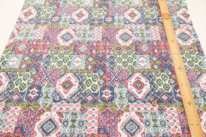 Made in India Cotton Ethnic Multicolor  Print Fabric - nomura tailor