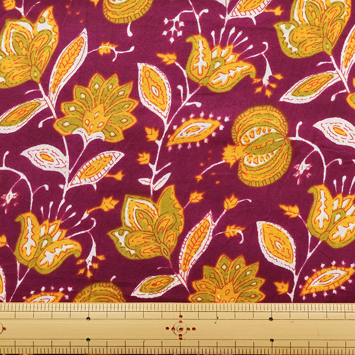 Made in India Cotton Ethnic Multicolor  Print Fabric - nomura tailor