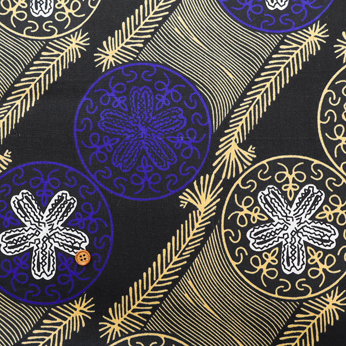 Made in India Cotton African Block Print Fabric - nomura tailor