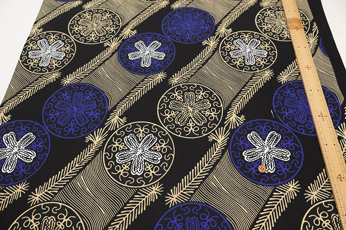 Made in India Cotton African Block Print Fabric - nomura tailor
