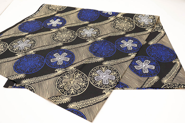 Made in India Cotton African Block Print Fabric - nomura tailor