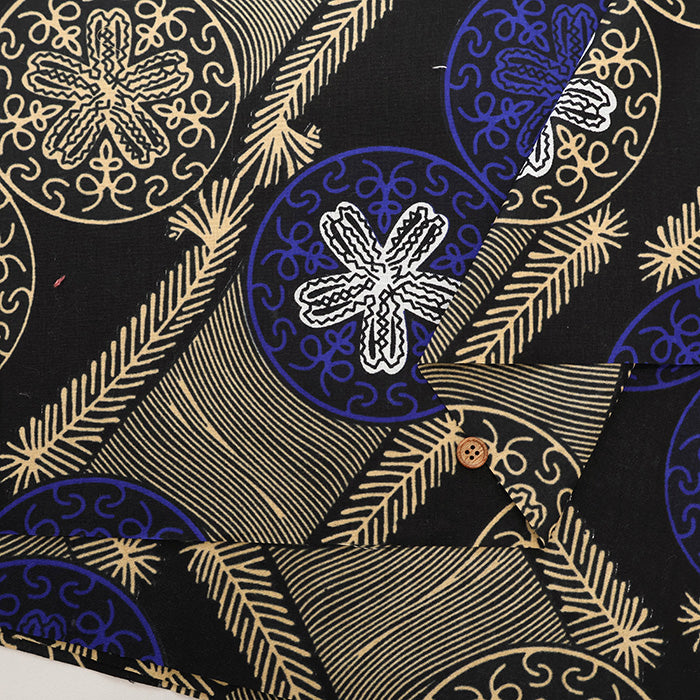 Made in India Cotton African Block Print Fabric - nomura tailor